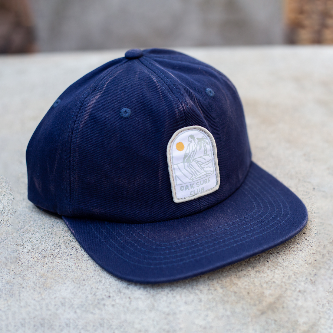 OAK SURF CLUB NOSERIDER PATCH HAT - NAVY HAT OAK SURF CLUB   