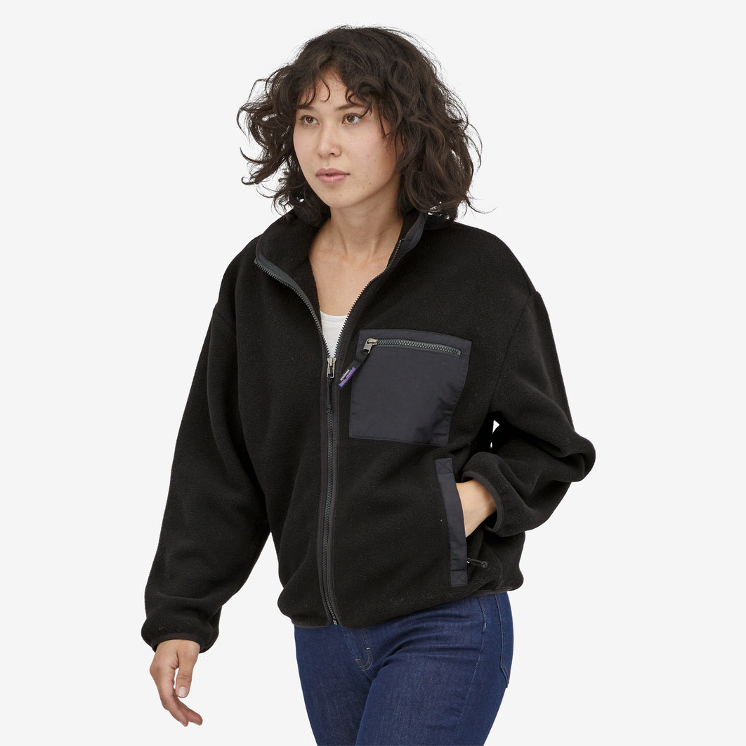 PATAGONIA WOMENS SYNCHILLA SYNCH JACKET WITH ZIP - BLACK Coats & Jackets PATAGONIA   
