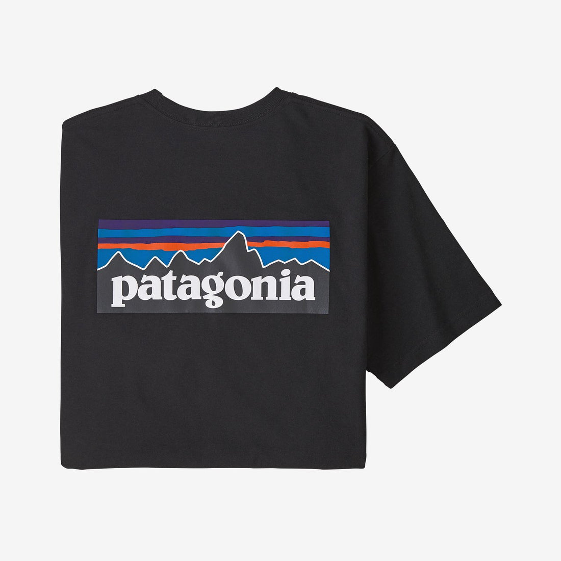 PATAGONIA MENS P-6 LOGO RESPONSIBILI-TEE - BLACK Shirts & Tops PATAGONIA   
