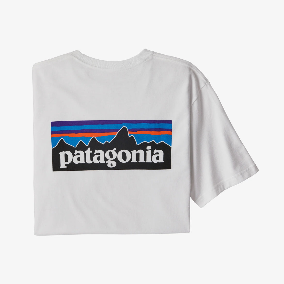 PATAGONIA MENS P-6 LOGO RESPONSIBILI-TEE - WHITE Shirts & Tops PATAGONIA   