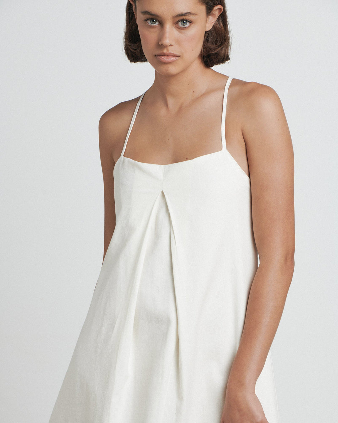 CHARLIE HOLIDAY THE TIE BACK MAXI DRESS - COCONUT MILK
