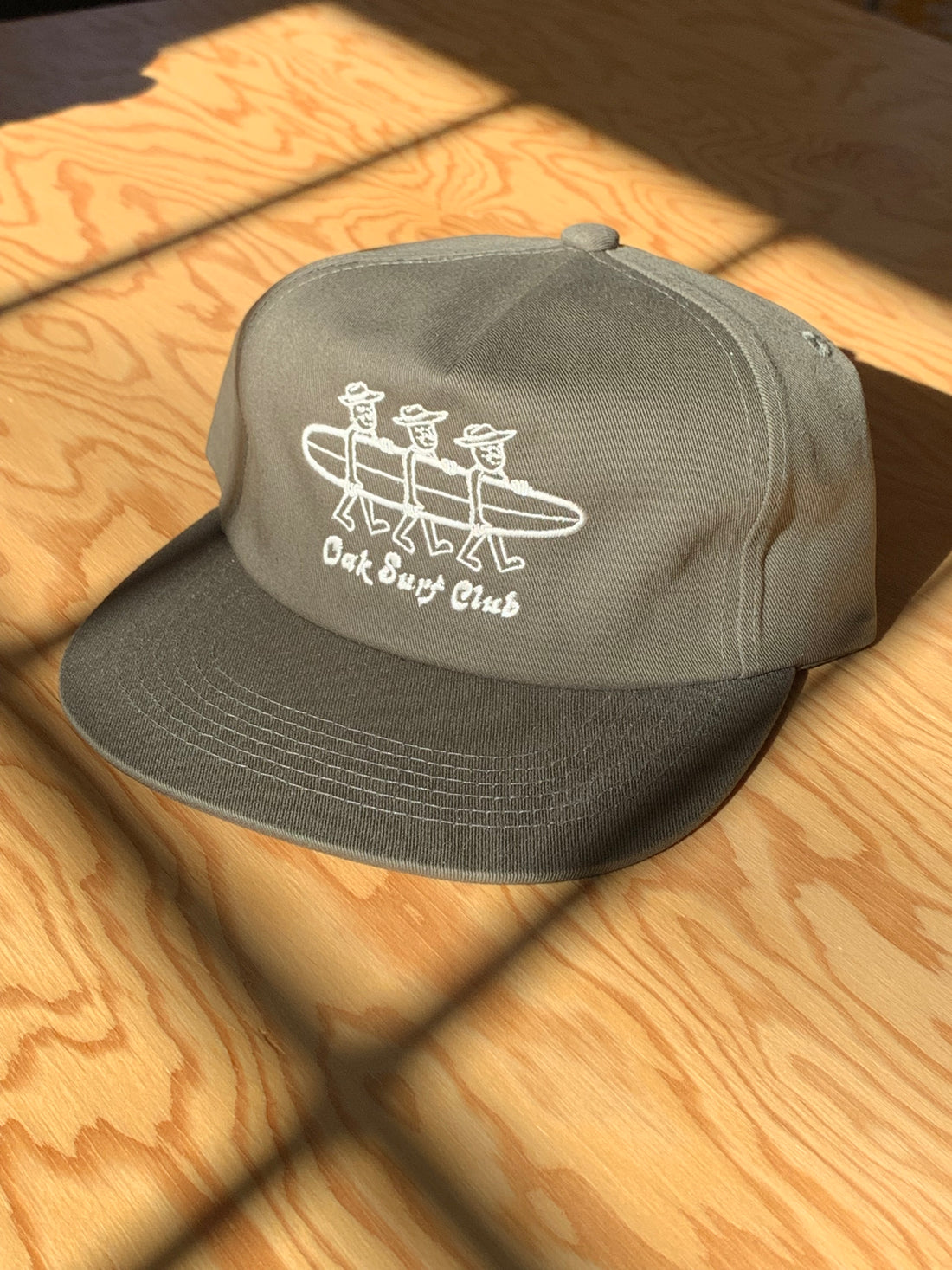 OAK SURF CLUB 3 GUYS UNSTRUCTURED 5-PANEL HAT - OLIVE HAT -