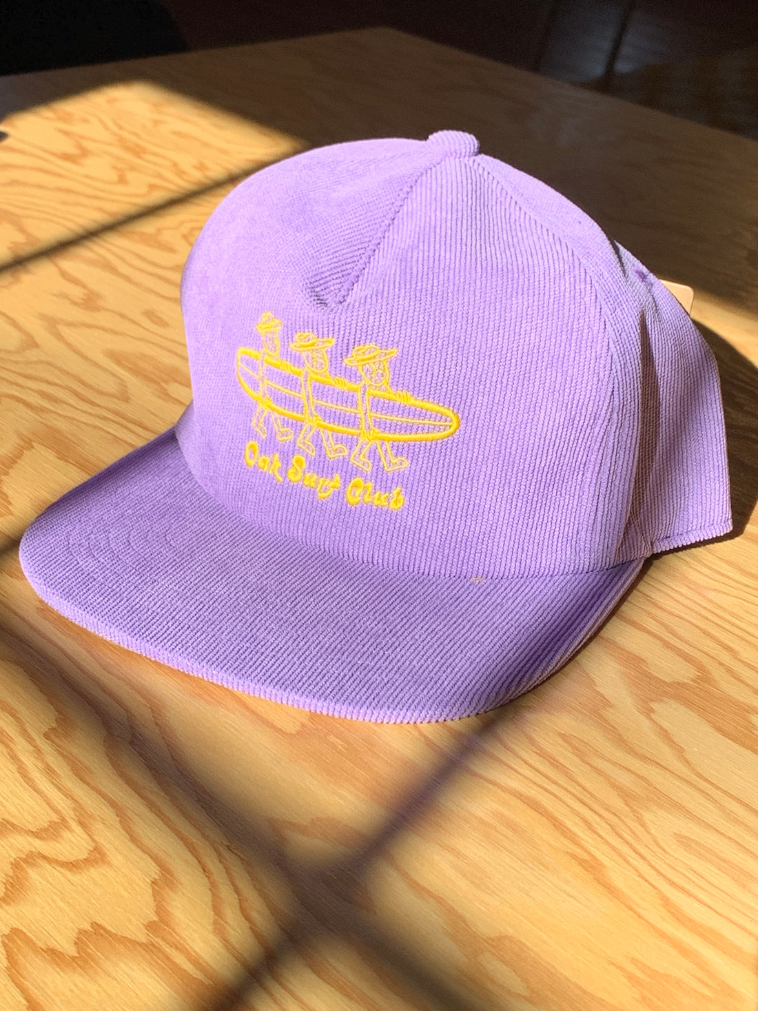 OAK SURF CLUB CORDUROY HAT - LAVENDER HAT -