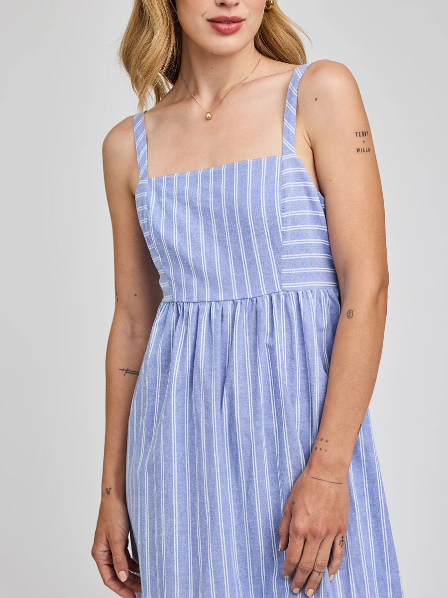 GENTLE FAWN ALICIA DRESS - OCEAN STRIPE DRESSES GENTLE FAWN