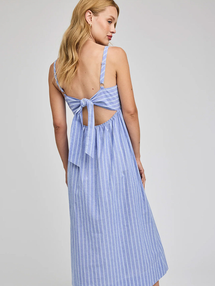 GENTLE FAWN ALICIA DRESS - OCEAN STRIPE DRESSES GENTLE FAWN