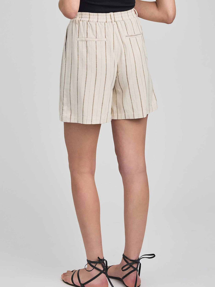 GENTLE FAWN ALMA LINEN SHORT - LINEN STRIPE SHORTS GENTLE FAWN