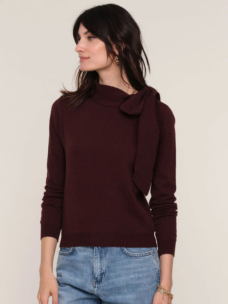 LISSA SWEATER - AUBERGINE SWEATER -