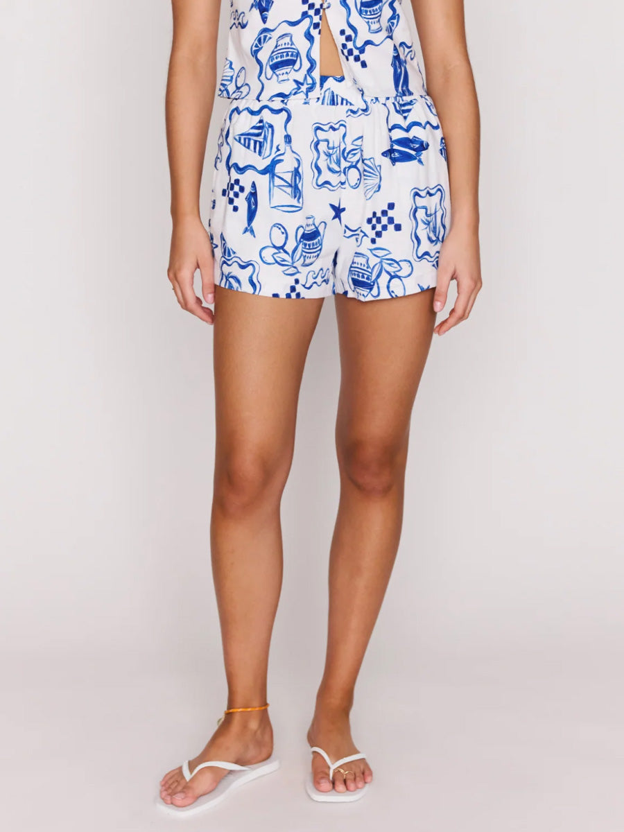 MINKPINK BACI ELASTICATED SHORT - NAUTICAL SHORTS MINKPINK