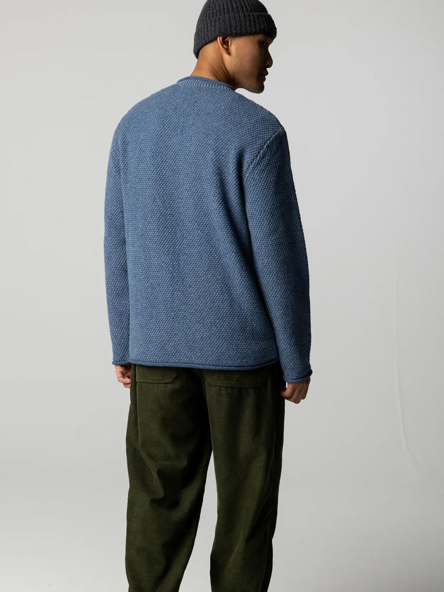 FINISTERRE BARENTS JUMPER - DENIM SWEATERS FINISTERRE