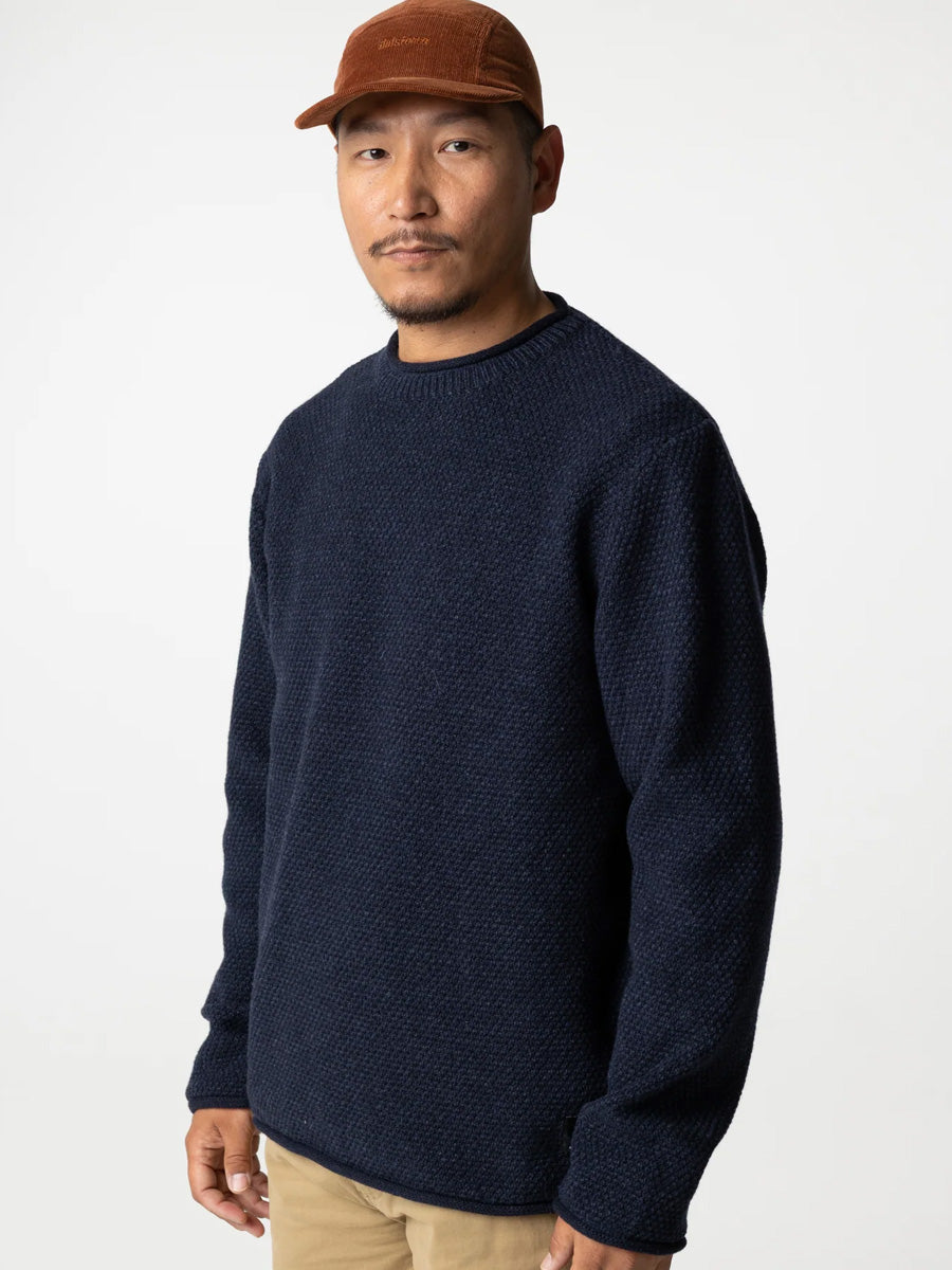 FINISTERRE BARENTS JUMPER - INDIGO SWEATER -