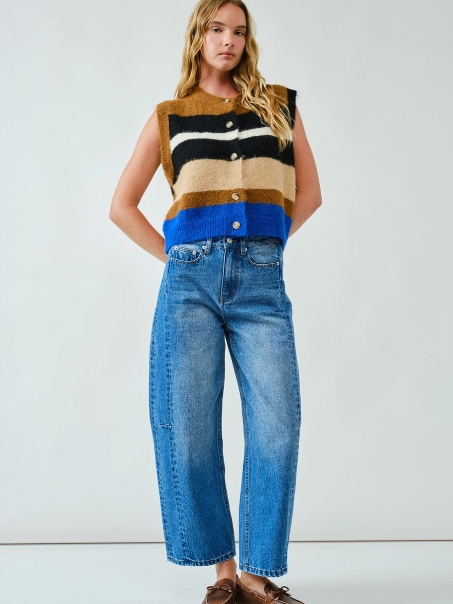 CLASSIC BARREL JEAN - MEDIUM WASH PANT -