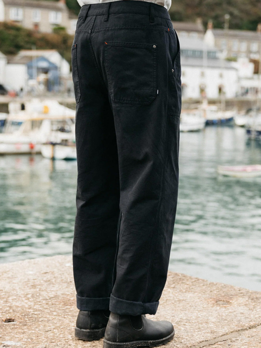 FINISTERRE BASSET TROUSER - BLACK PANTS FINISTERRE