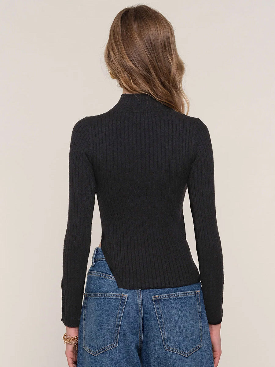 BENDEL TOP - BLACK SHIRT -