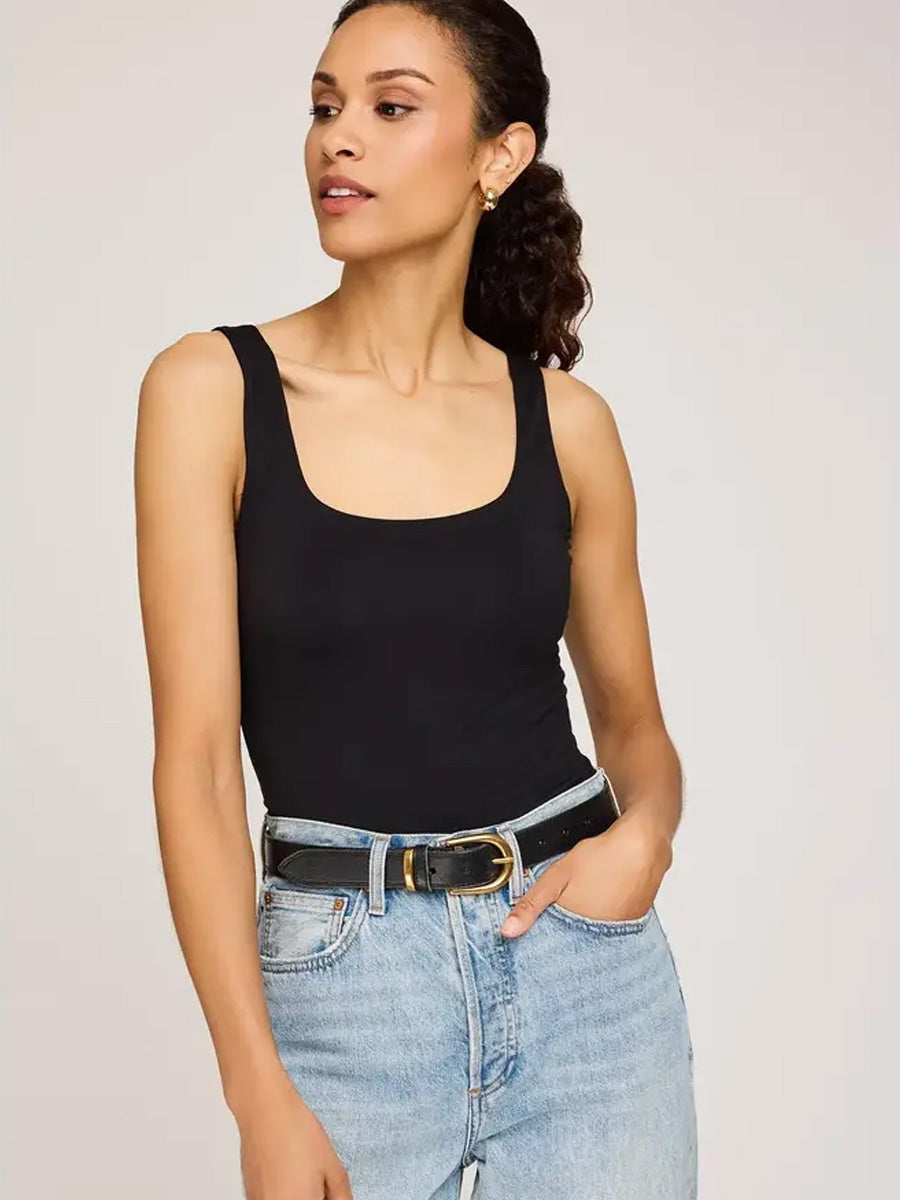 GENTLE FAWN BLANCHE TANK TOP - BLACK TANK TOPS GENTLE FAWN