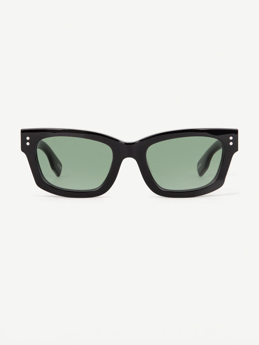 DECADE MILTON 60s SUNGLASSES DECADE EYEWEAR BLACK/GREEN