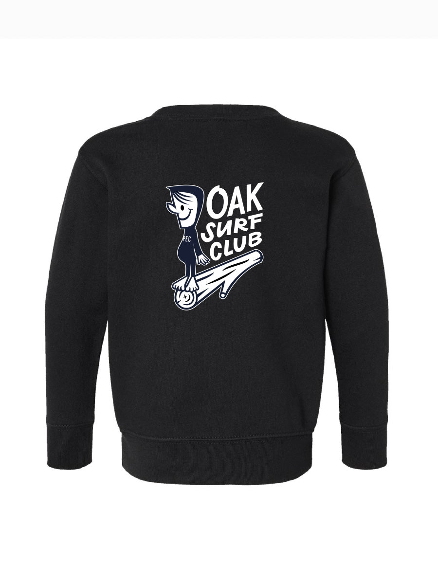 OAK SURF CLUB YOUTH GROVER CREWNECK - BLACK SWEATERS OAK SURF CLUB