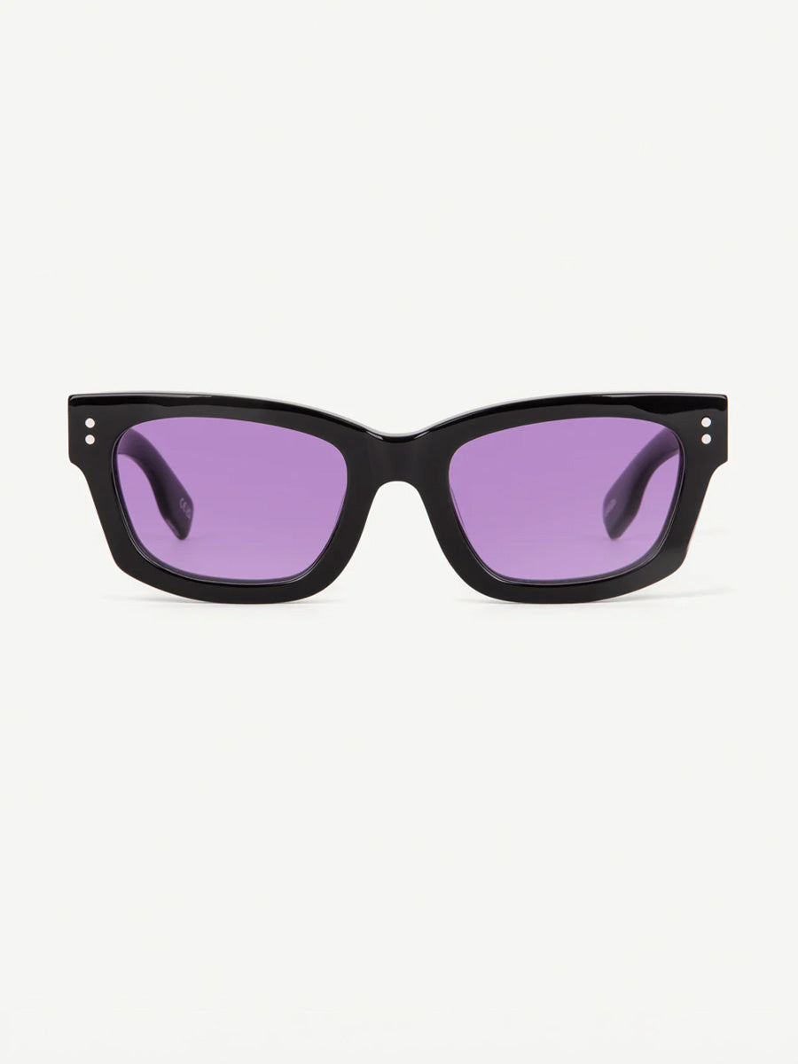 DECADE MILTON 60s SUNGLASSES DECADE EYEWEAR BLACK/PURPLE