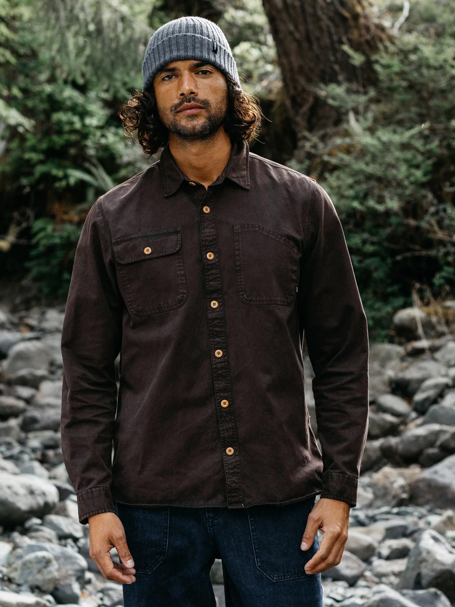 FINISTERRE EDDYSTONE SHIRT - BURNT UMBRE SHIRT -