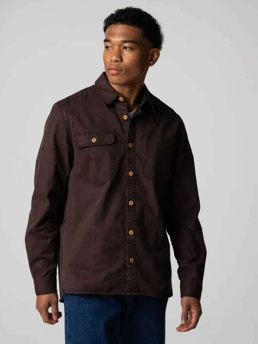 FINISTERRE EDDYSTONE SHIRT - BURNT UMBRE SHIRT -