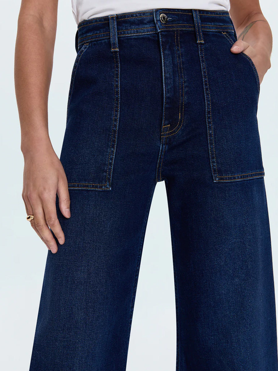 PISTOLA PENNY UTILITY HIGH RISE WIDE LEG PANT - CALLUNA JEANS -