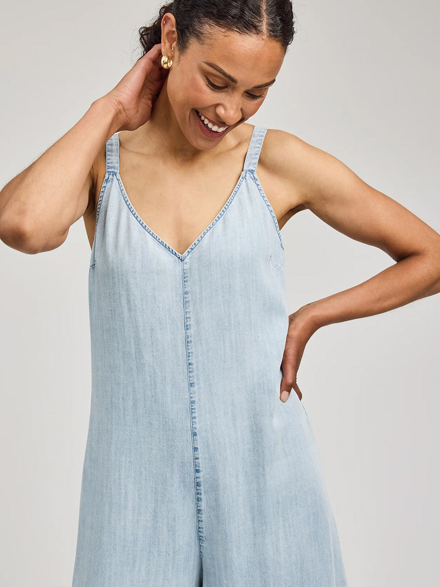 GENTLE FAWN CAMBRY JUMPSUIT - LIGHT BLUE JUMPSUITS GENTLE FAWN