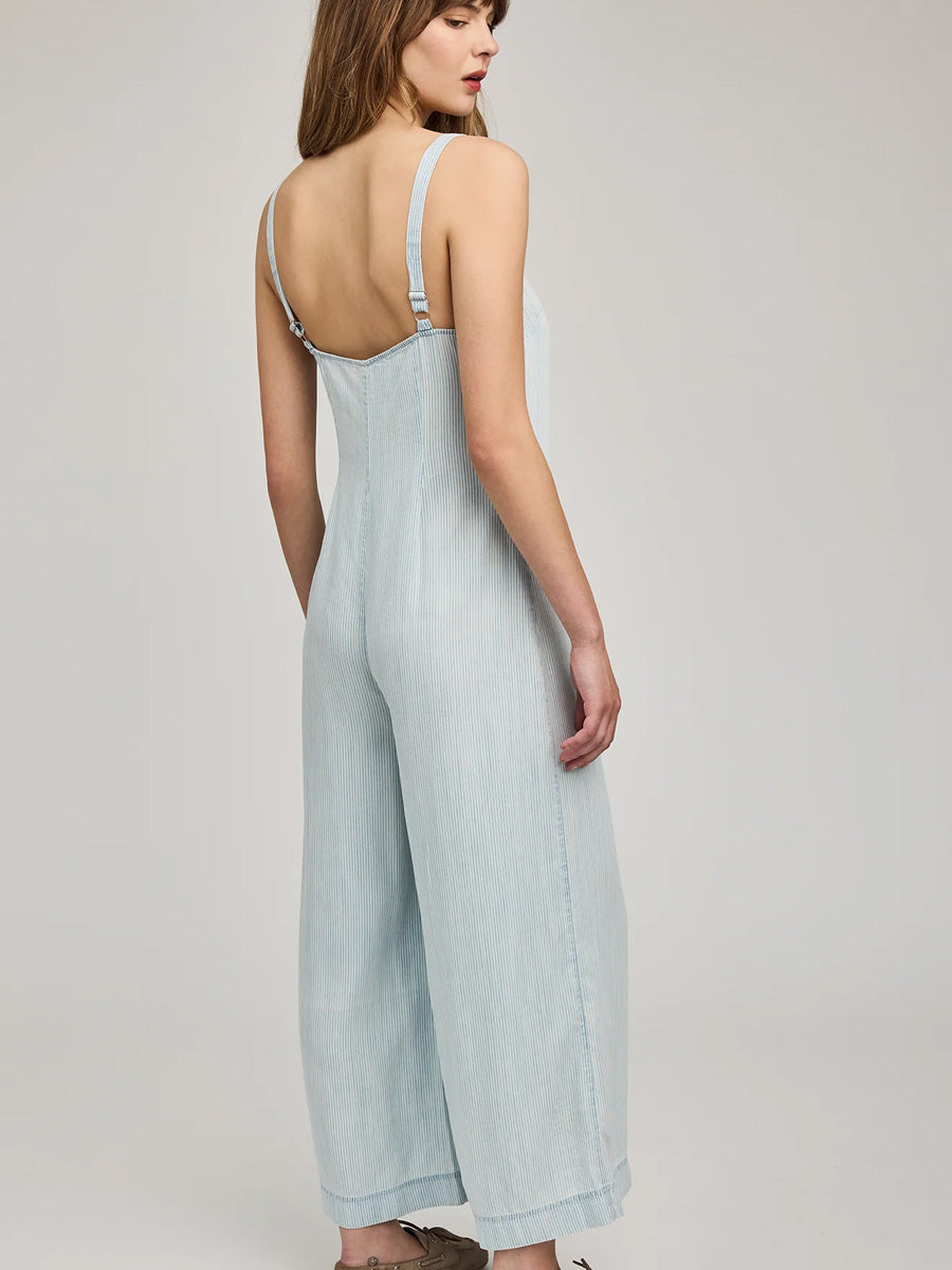 GENTLE FAWN CAMBRY JUMPSUIT - BLUE STRIPE JUMPSUITS GENTLE FAWN