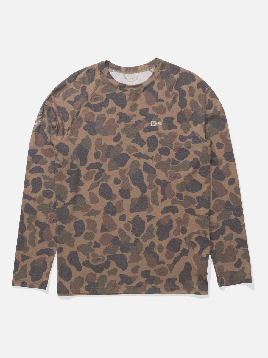SALTY CREW MARINER LITE UV LONG-SLEEVE - TAN CAMO