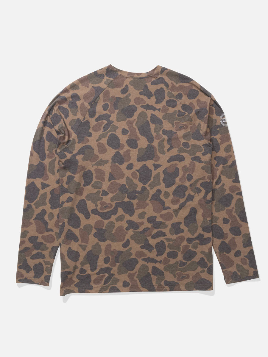 SALTY CREW MARINER LITE UV LONG-SLEEVE - TAN CAMO