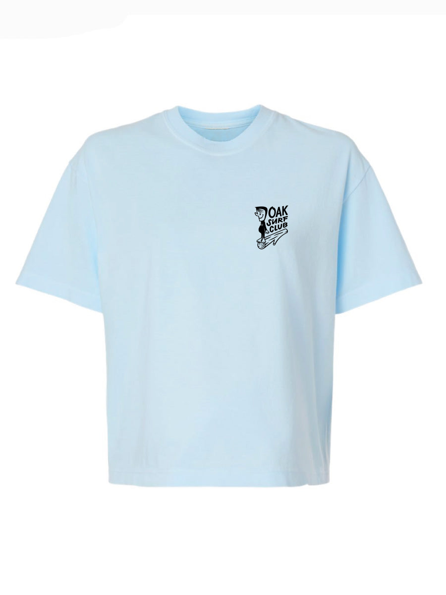 OAK SURF CLUB GROVER WOMENS TEE - CHAMBRAY T-SHIRTS OAK SURF CLUB