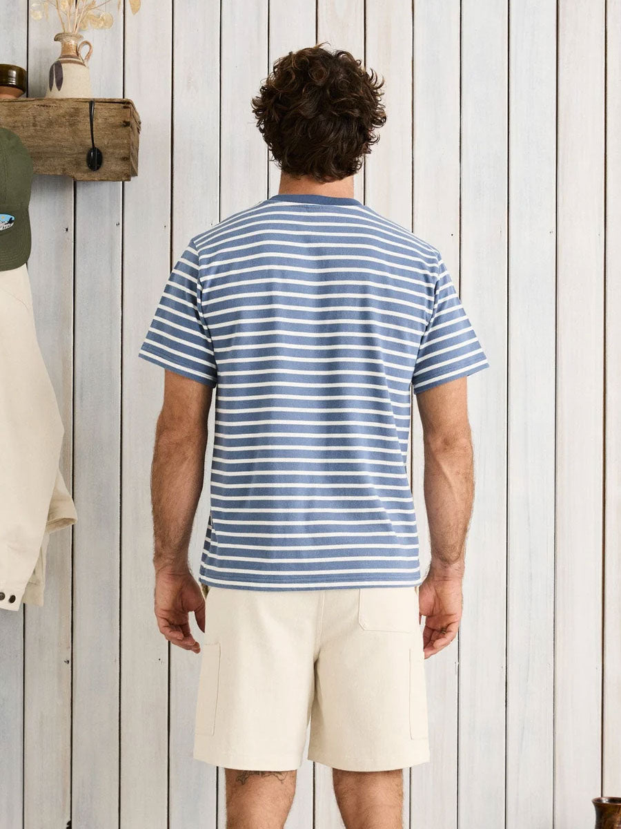 RHYTHM CHASM SHORT-SLEEVE T-SHIRT - MULTI BLUE