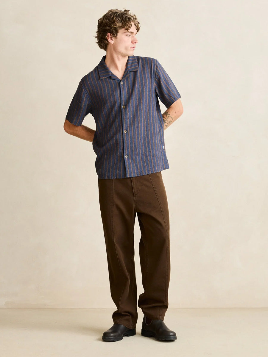 RHYTHM STRAIGHT CUT SLACKS - CHOCOLATE PANTS RHYTHM