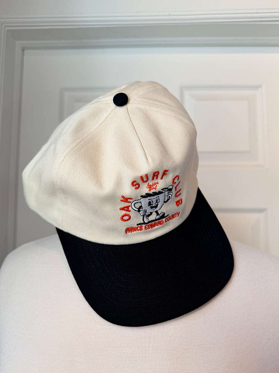 OAK SURF CLUB COFFEE GUY HAT - BLACK/CREAM HATS OAK SURF CLUB