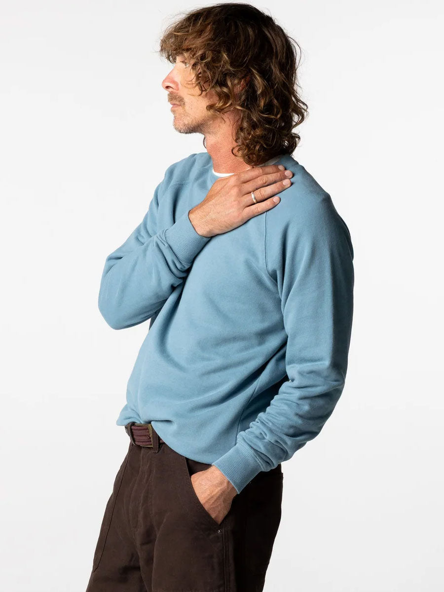 FINISTERRE COHO SWEATSHIRT - BAY BLUE SWEATERS FINISTERRE