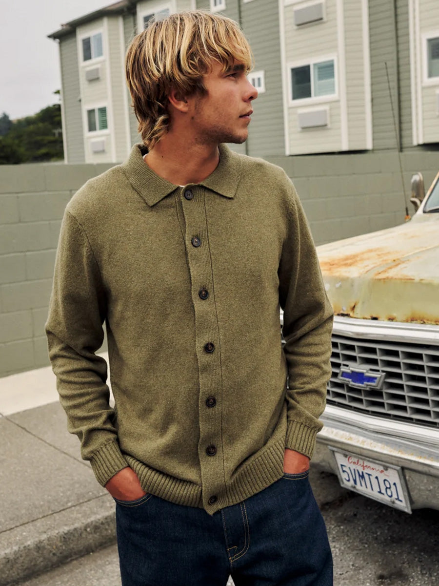 KATIN CONOR SWEATER - HEATHER OLIVE SWEATERS KATIN