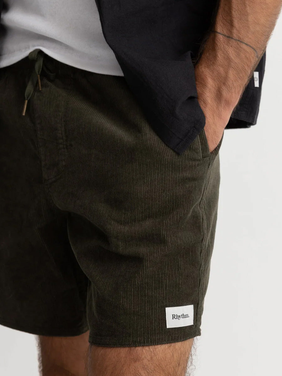 RHYTHM CLASSIC CORD JAM SHORT - OLIVE SHORTS RHYTHM
