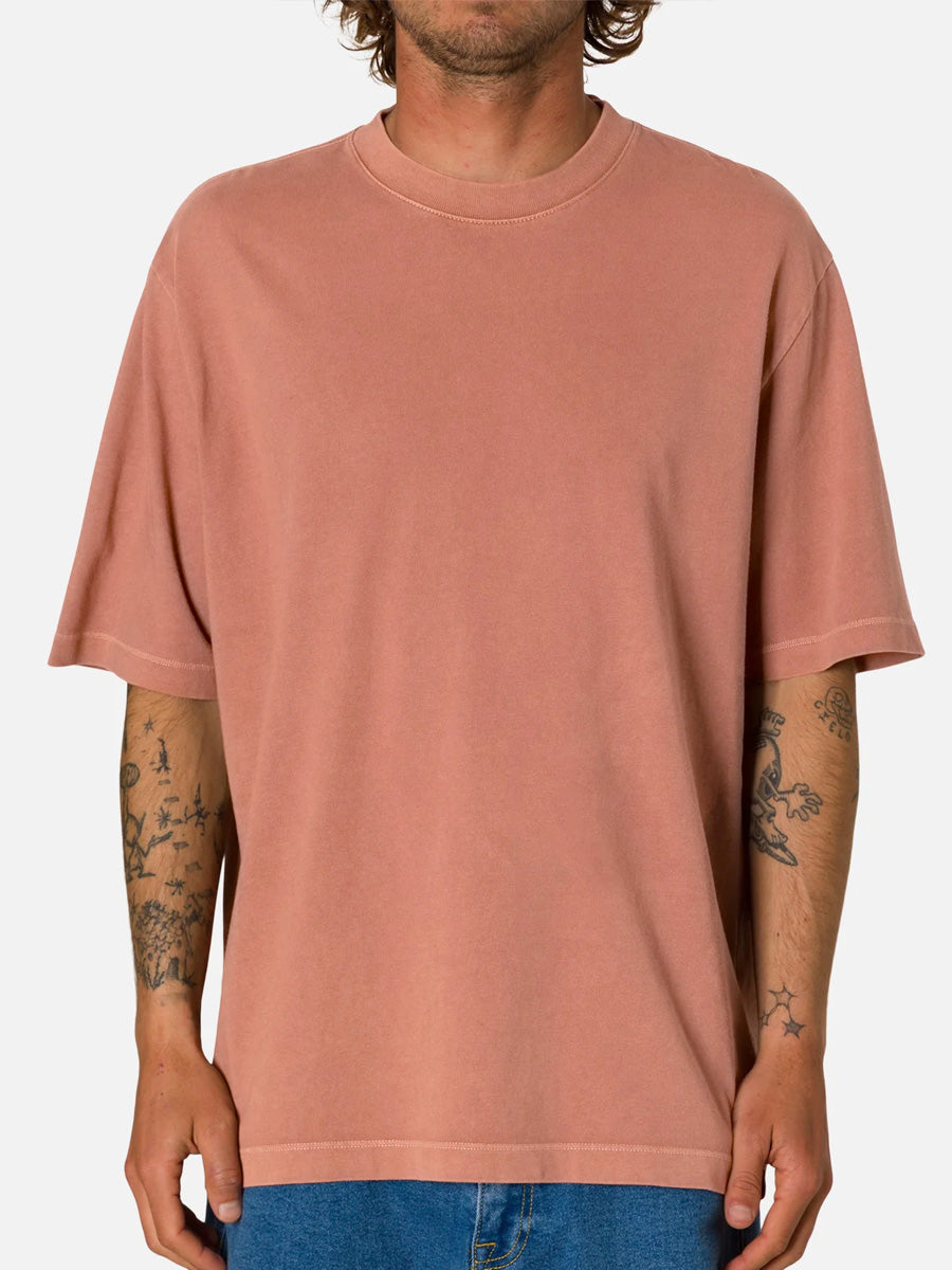 KATIN BOX FIT TEE - DARK CLAY