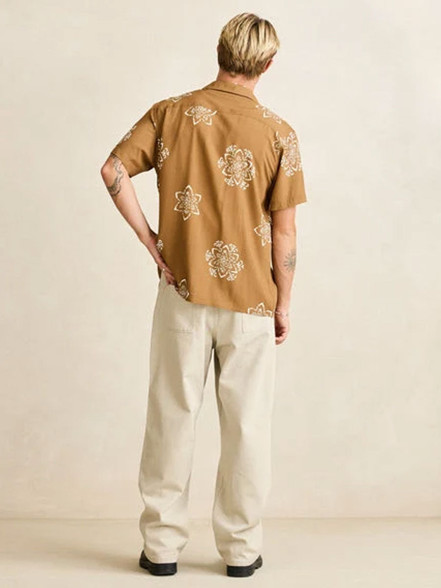 RHYTHM DOILY SHORT-SLEEVE SHIRT - OAK