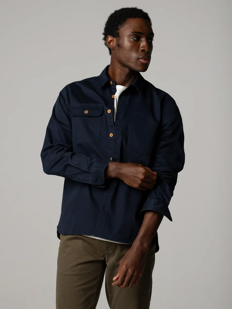 FINISTERRE EDDYSTONE SHIRT - NAVY