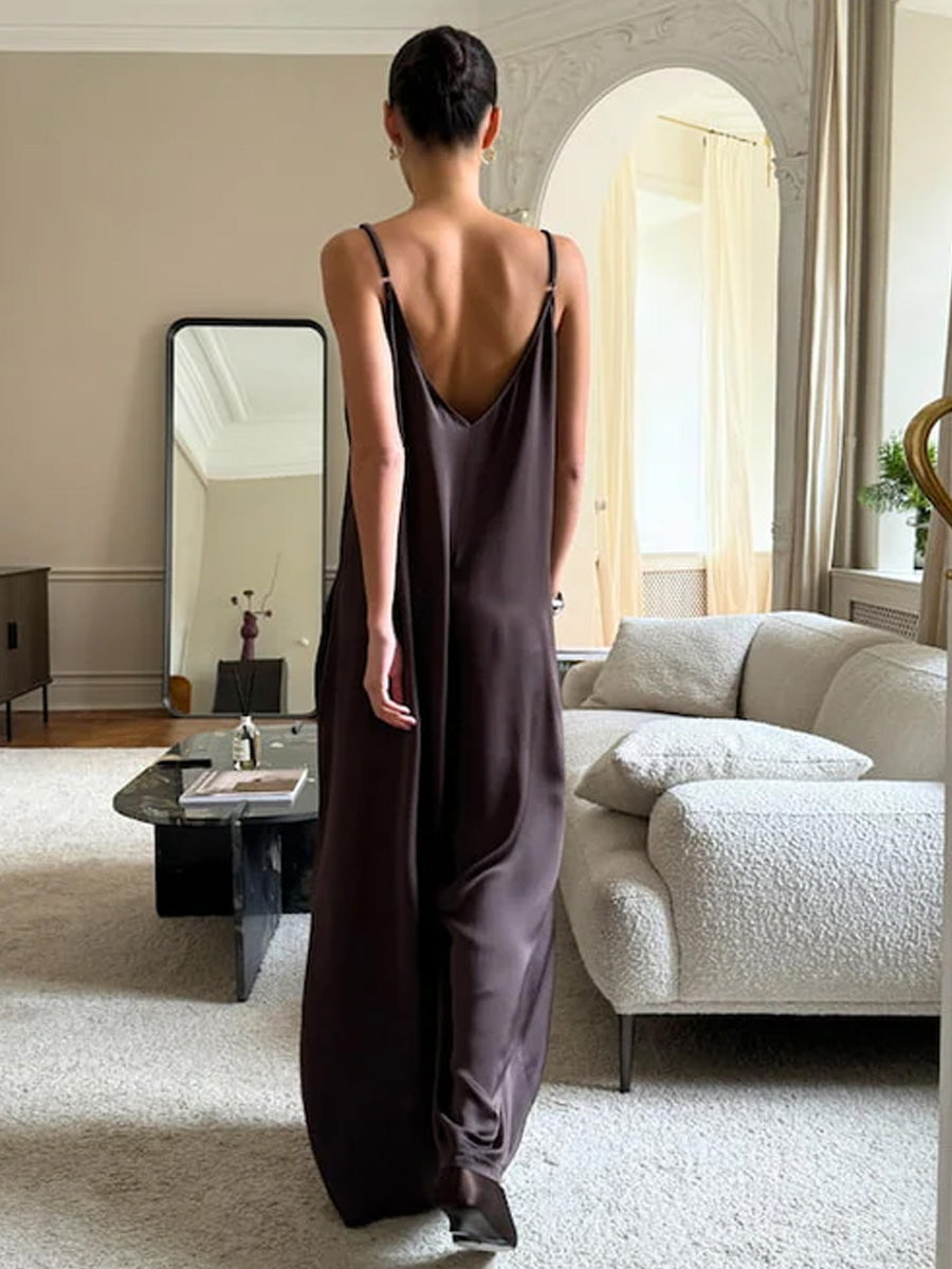 CHARLI NATALIE JUMPSUIT - DARK ESPRESSO JUMPSUITS CHARLI