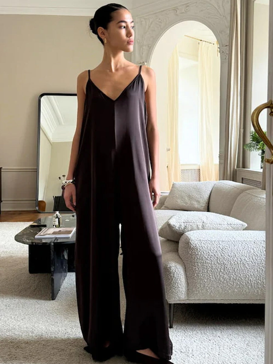 CHARLI NATALIE JUMPSUIT - DARK ESPRESSO JUMPSUITS CHARLI