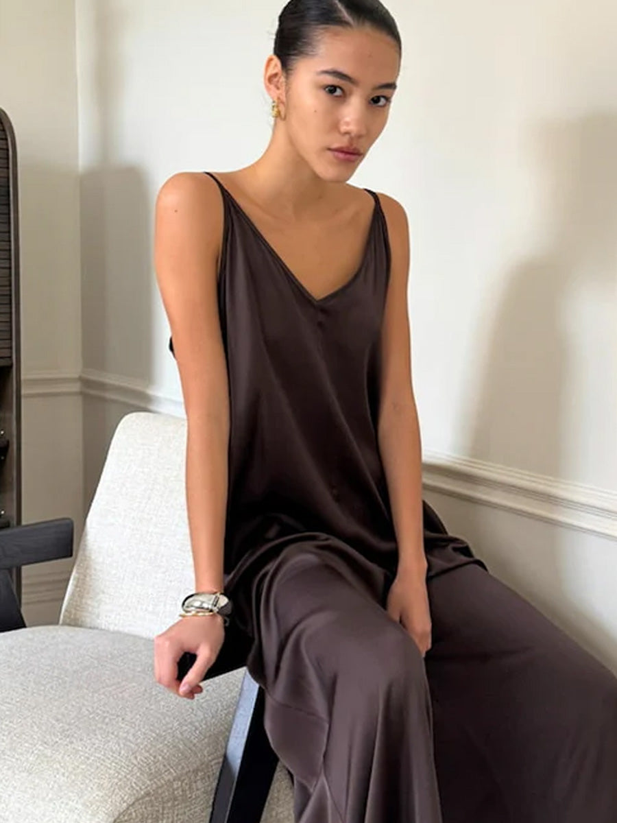 CHARLI NATALIE JUMPSUIT - DARK ESPRESSO JUMPSUITS CHARLI