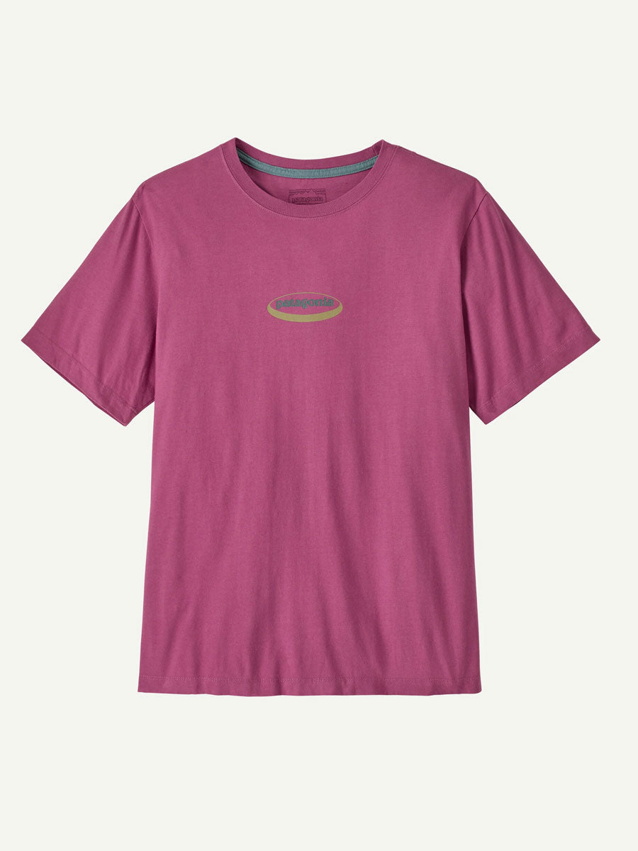 PATAGONIA '95 OVAL LOGO TSHIRT | FADED MAGENTA | OAK CLOTHING CO