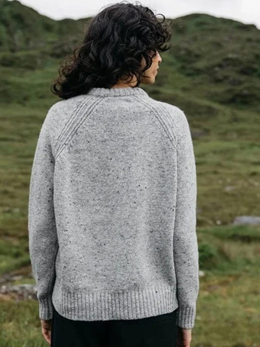 FINISTERRE FARNE CREW - DOVE GREY SWEATERS FINISTERRE