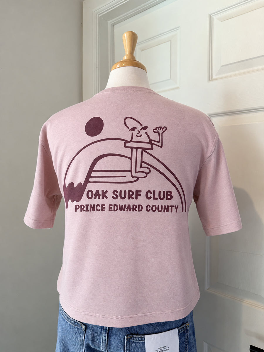 OAK SURF CLUB FINN BOXY TEE - BLUSH T-SHIRTS OAK SURF CLUB