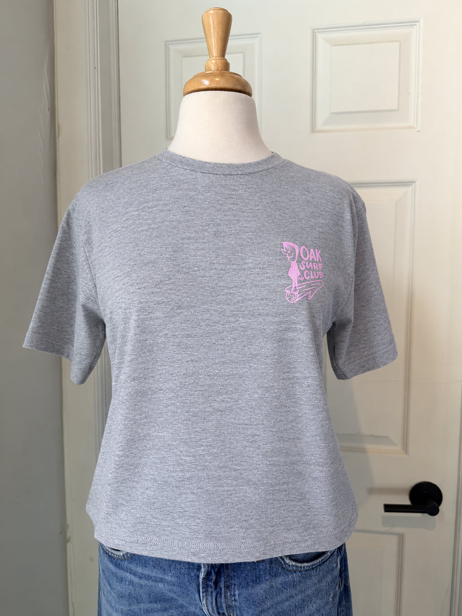 OAK SURF CLUB GROVER BOXY TEE - HEATHER GREY T-SHIRTS OAK SURF CLUB