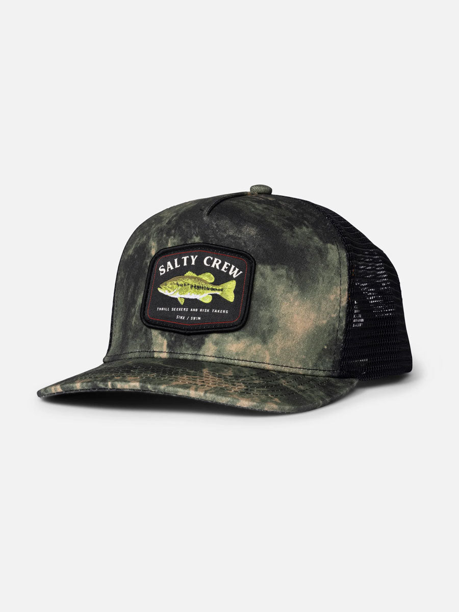 SALTY CREW BIG MOUTH TRUCKER HAT - DEEP FOREST HAT -