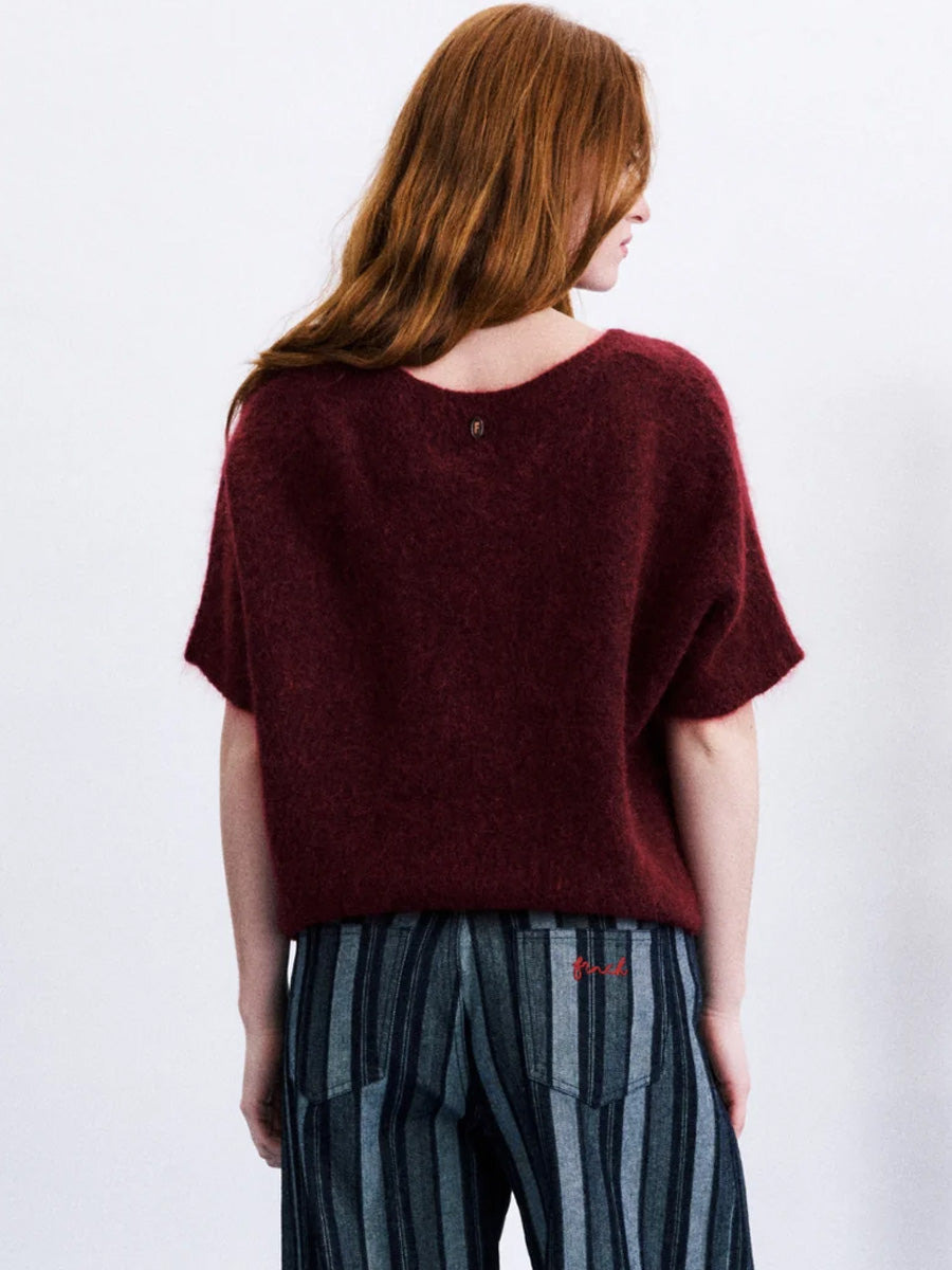 FRNCH SANRIKU SWEATER - BORDEAUX SWEATERS FRNCH