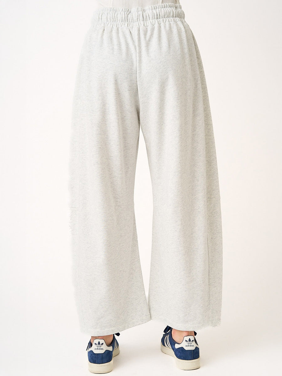 COTTON FRENCH TERRY PULL-ON BARREL - CLOUD MIST