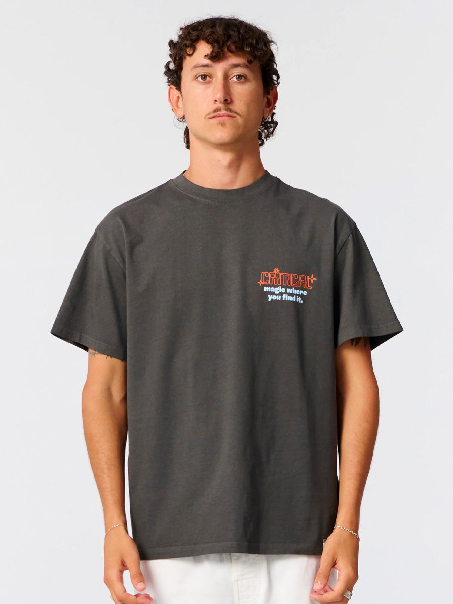 CRITICAL SLIDE GREEN THUMB TEE - PHANTOM T-SHIRTS CRITICAL SLIDE