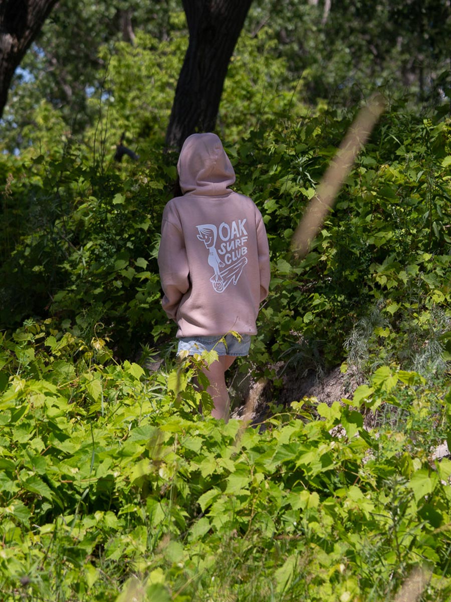 OAK SURF CLUB GROVER HOODIE - DUSTY PINK